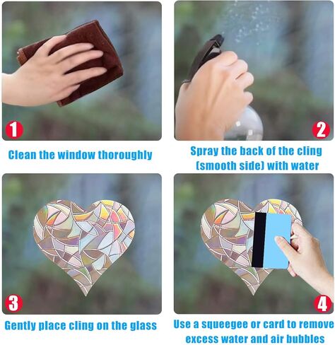 6 قطع من ملصقات النوافذ على شكل زهرة الحياة لضربات الطيور - ملصقات نافذة مضادة للتصادمات لإنقاذ الطيور من اصطدامات النوافذ، ملصقات نافذة منشورية غير لاصقة، ملصقات لالتقاط أشعة الشمس بألوان قوس قزح in Kuwait