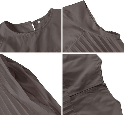 Womens Summer Cap Short Sleeve Maxi Dress 2024 Pleated Casual Loose Long Dresses with Pockets in Saudi Arabia