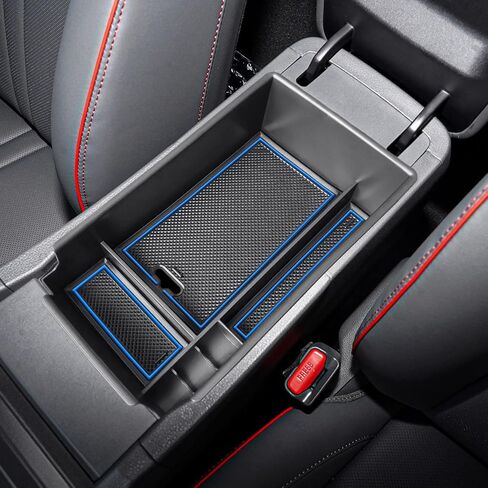TACOBRO Center Console Organizer Compatible with Hyundai Sonata 2020 2021 2022 2023 Accessories, Sonata N-Line/Limited Insert Tray Secondary Storage Armrest Box ABS Black in Saudi Arabia