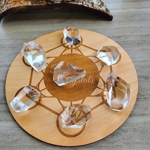 Angel Aura Quartz مزدوج الإنهاء كريستال. هالة كريستالية عالية الاهتزاز للحماية من الريكي، شفاء البرانك، الويكا. بلورات ميتافيزيقية in Kuwait