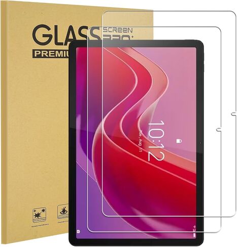 عبوة من قطعتين من KEANBOLL مصممة لجهاز Lenovo Tab M11 (إصدار 11 بوصة، إصدار 2024)، درع زجاجي مقوى فائق الوضوح وصلابة 9H مضاد للخدش، خالٍ من الفقاعات in Saudi Arabia