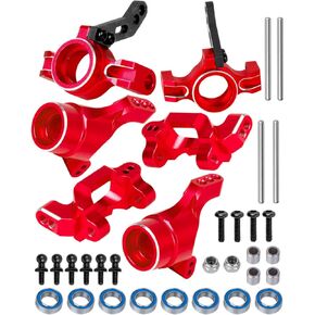Aluminum Caster Block,Steering Blocks,Rear Stub Axle Carriers w/Bearings Upgrades Part for 1/18 LaTrax Teton/LaTrax Desert Prerunner,Navy Blue