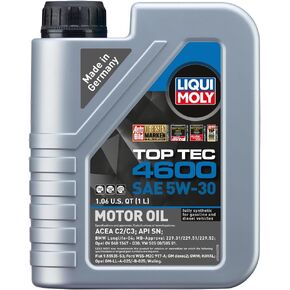 LIQUI MOLY Top Tec 4600 SAE 5W-30 | 1 L | Synthesis technology motor oil | SKU: 20446