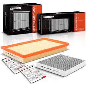 A-Premium 2-PC Engine & Cabin Air Filter with Activated Carbon Compatible with Toyota Camry 2012-2017, RAV4/Avalon 2013-2018 & Lexus ES300H 2013-2018, LS460 2007-2017, LS600H 2008-2016, HS250H