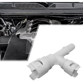 Car Heater Core Hose Fitting Connector #15055343 15055342 800-413CD, Heater Coolant Hose Junction Cooling Water Pipe T-connector Joint For Select Cadillac Chevrolet GMC Silverado(Black)