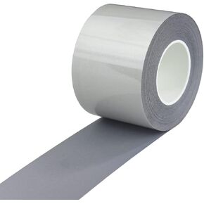High Visibility Iron On Reflective HTV Heat Transfer Vinyl Tape for Clothing Gray (2 Inch x 10 Yard)