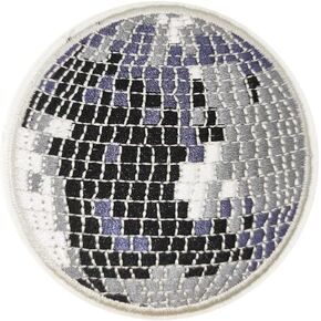 Cute-Patch Disco Light Mirror Dance Ball Embroidered Iron on sew on Patches Rock Punk Badge