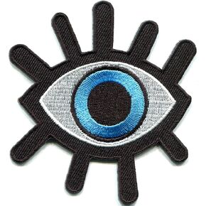 MauSong Eye Eyeball Tattoo Wicca Occult Goth Punk Retro Applique Iron-on Patch