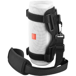 TXEsign Portable Speaker Strap Holder Carrier for JBL Charge 4/5, JBL Flip 5/6, UE Boom 3 Speaker, Adjustable Strap Speaker Mount Holder Sling Strap Water Bottle Holder for Walking Hiking Camping