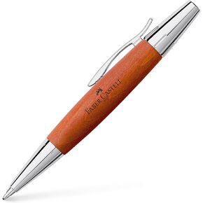 Faber-castell E-Motion BRWN Wood/Chrome Bpnt