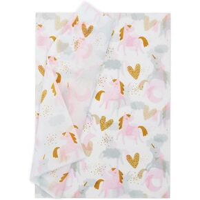 Unicorn Tissue Paper Bulk for Birthday Gift Wrap, 20 Sheets 20"x 28" Per Sheet, Unicorn Wrapping Paper Girls Kids for Gift Bags, Christmas Baby Shower Wrapping, Unicorn Party Decorations