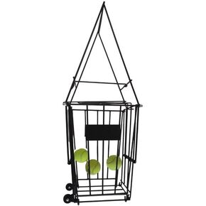 Tennis Ball Hopper with Wheels for Tennis Coaches Players Schools Clubs, Tennis Court Equipment/Accessory (75 Balls Capacity)