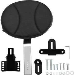 Motorcycle Adjustable Plug-in Driver Rider Backrest Kit Compatible with Harley Touring 1997-2022 Street Glide Road Glide Road King Electra Glide
