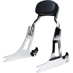 YHMOTO Chopped Detachable Passenger Backrest Sissy Bar For Harley Dyna STREET BOB FXD FXDB FXDL FXDLS 2006-2017 (Chrome)