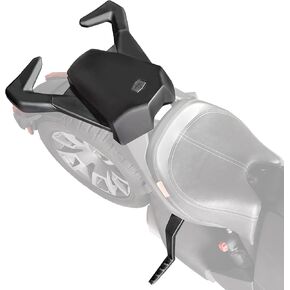 Rear Passenger Seat for Ryker, 2-Up Passenger Soft Seat with Grab Handles and Foot Pegs Pedals for Can Am Ryker All Models Accessories, Replace #219400842(MAX Mount 219400800 Required)