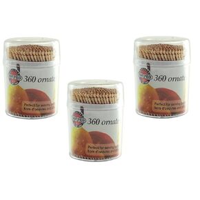 Norpro Ornate Wood Toothpicks (3)