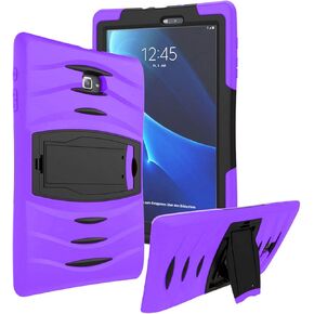 KIQ Armor Series for Samsung Galaxy Tab E 9.6 Case Thick Protective Kickstand Case for Samsung Galaxy Tab E Case SM-T560 2015 (SM-T560/T561/T565/T567) - Black
