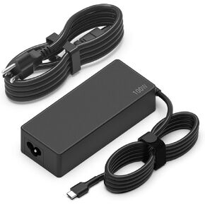 شاحن محول طاقة للكمبيوتر المحمول USB-C بقدرة 100 وات بديل لأجهزة Mac Book Pro وiPad وHP وDell وLenovo وAsus وأجهزة الكمبيوتر المحمولة Acer وجميع أجهزة منفذ USB - C، جهاز شحن سريع من النوع C 100W 96W 90W 87W 65W