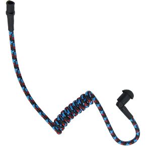 Replacement Braided Nylon Surveillance Acoustic Coil Tube for Radio Earpiece Moisture Resistant Fiber Mesh Colorful Accessories (PureBlack-1)