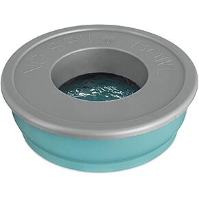Good2Go Blue No-Spill Dog Bowl, One Size Fits All