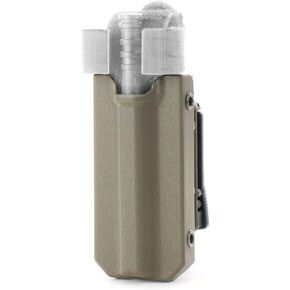Eleven 10 Slick Front Rigid TQ Case for C-A-T Tourniquet, Black, Belt Attachment - Tourniquet Included