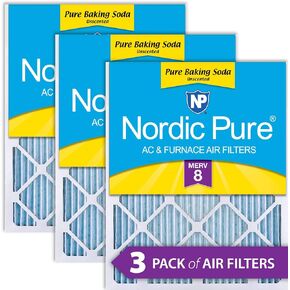 Nordic Pure 16x16x1 MERV 12 Pleated AC Furnace Air Filters 6 Pack