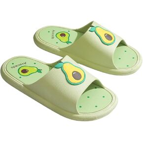 Avocado & Strawberry Slippers Sandals with High Rebound Sole Non Slip - Outdoor & Indoor Footwear For Beach Travel