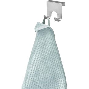 InterDesign Forma Over the Cabinet Hooks, brushed stainless Steel