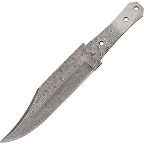 Szco Supplies Damascus Coffin Bowie Blade,Silver