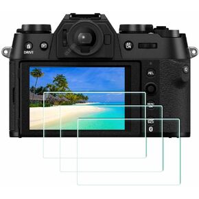 Screen Protector for Fujifilm X-T50 Fuji XT50 Camera Tempered Glass 0.3mm 9H Hardness Anti-Scrach Anti-Fingerprint Anti-Bubble Anti-Dust [3Pack]