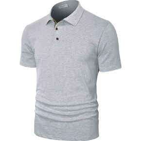 قمصان بولو قطنية للرجال من Derminpro مقاس نحيف، تي شيرتات جولف ناعمة بأكمام قصيرة/طويلة الأكمام in Kuwait