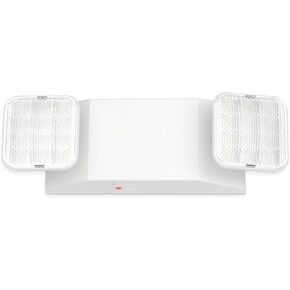 4 Pack LED Emergency Lights with Battery Backup, Two Head Adjustable LED Emergency Square Lighting, Commercial Emergency Light,120-277V AC, Hardwired Emergency Exit Light Fixtures for Business