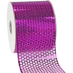 Morex Ribbon Chicago Poly Honeycomb Ribbon, 3-1/4 inch by 50 Yards, Lavender