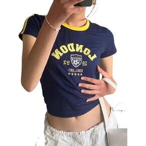 Womens Baby Tee Y2k Tops Brazil Crop Top Spaghetti Strap Tank Top Y2k Baby Tee Vintage 90s Streetwear Shirts