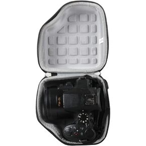 حقيبة سفر صلبة لكاميرا باناسونيك LUMIX FZ300 الرقمية ذات التكبير الطويل