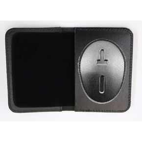 Perfect Fit Dress Leather Badge and ID Case for LAPD Badge (Cutout PF158)