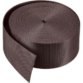 MECCANIXITY Flat Nylon Webbing Strap 1.5 Inch 10 Yards Dark Green for Backpack, Cargo Strap, Luggage-Rack