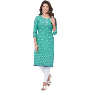 كورتي نسائي من القطن الجاهز من ميران (Bandkurti1011M_Green_Medium) in Kuwait