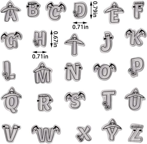 Halloween Clear Stamps for Card Making Halloween Monster Alphabet Words Clear Stamp for Decoration Scrapbooking, Halloween Transparent Rubber Stamps for Paper Card Photo Album Crafting Supplies in Saudi Arabia