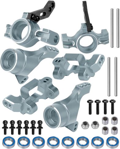 Aluminum Caster Block,Steering Blocks,Rear Stub Axle Carriers w/Bearings Upgrades Part for 1/18 LaTrax Teton/LaTrax Desert Prerunner,Navy Blue in Saudi Arabia