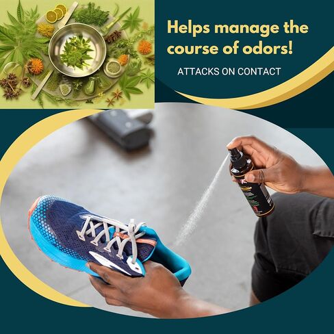 SMELL NINJA - for STUBBORN CAR ODORS, SMELLY SHOES AND SWEATY FEET. A Blend of Unique Herbs & Oils formulated to eliminate strong Odors. Natural Antiperspirant Fast Acting Deodorizer Odor Remover in Saudi Arabia