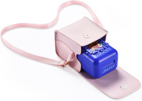Case for Bitzee,Interactive Toy Digital Pet,Travel Carrying PVC Protective Cover Bag w/Lanyard for Bitzee Virtual Electronic Pets(Light Pink) in Saudi Arabia