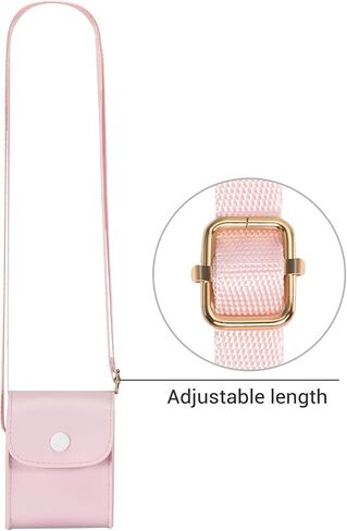 Case for Bitzee,Interactive Toy Digital Pet,Travel Carrying PVC Protective Cover Bag w/Lanyard for Bitzee Virtual Electronic Pets(Light Pink) in Saudi Arabia