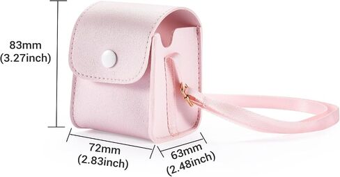 Case for Bitzee,Interactive Toy Digital Pet,Travel Carrying PVC Protective Cover Bag w/Lanyard for Bitzee Virtual Electronic Pets(Light Pink) in Saudi Arabia