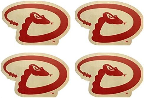 MLB 4 Arizona Diamondbacks Team Logo Stickers Set Individual Official Major League Baseball Helmet Emblems Phoenix D Backs Rattlesnakes in Kuwait