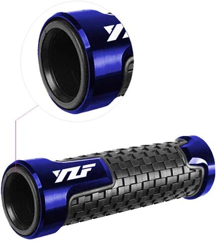 مقابض مقود الدراجة النارية غير قابلة للانزلاق 7/8 بوصة 22 مم مقابض مطاطية لـ YZF 600R R1 98-19 R3 15-19 R6 99-19 R125 08-19 R6S 06-09 R25 14-19 (أزرق) in Saudi Arabia