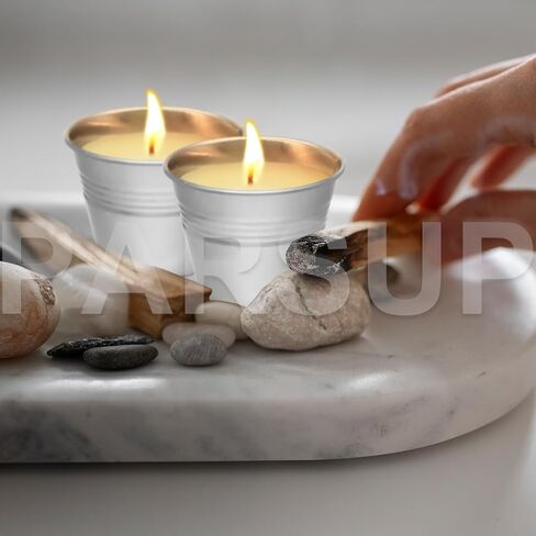 24PCS Citronella Candles - Garden Citronella Scented Candles Outdoors, 240-360 Hours Burning, Natural Soy Wax, Portable Jar Candle Gift Sets for Home Patio Yard Indoors, Balcony, Camping in Saudi Arabia