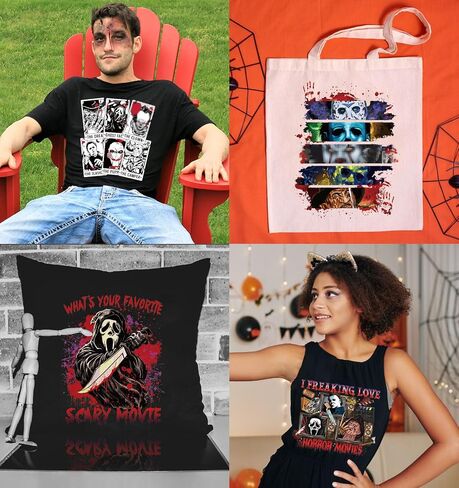 BANBBUR 9 Sheets Halloween Iron on Transfers for T-Shirts,DTF Vinyl in Saudi Arabia