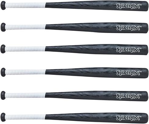 S&S Worldwide 27"L Hollow Plastic Super Bat. Realistic Wood Grain Surface and Bat Profile. Great for Hitting Wiffle and Other Plastic Balls. 2-3/8" Barrel Diameter. 27" Long Bat Works for All Ages. in Saudi Arabia