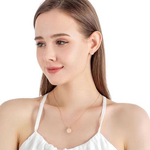EVEVIC Daisy Flower Necklace Earrings Set for Women 18K Gold Plated Hypoallergenic Jewelry Sets in Saudi Arabia